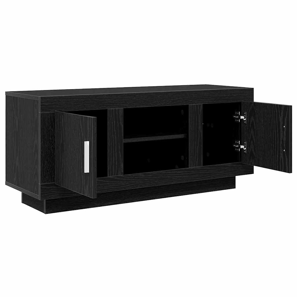 vidaXL Szafka pod telewizor Czarny Dąb 102 x 35 x 45 cm