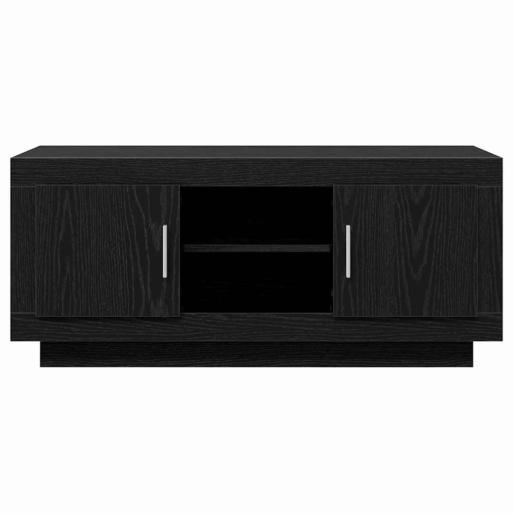 vidaXL Szafka pod telewizor Czarny Dąb 102 x 35 x 45 cm