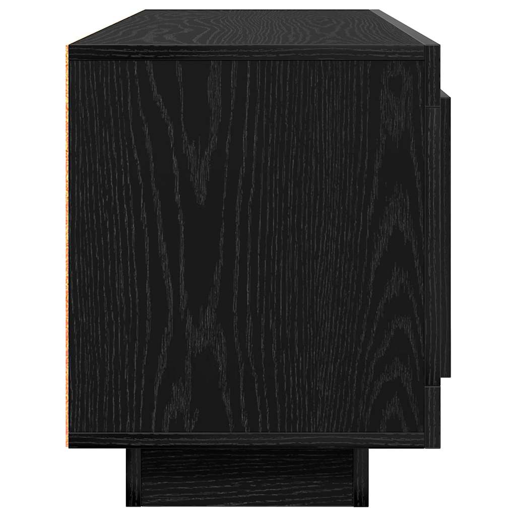vidaXL Szafka pod telewizor Czarny Dąb 102 x 35 x 45 cm