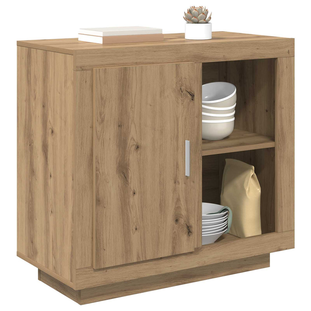 vidaXL Bufet Dąb rzemieślniczy 80 x 40 x 75 cm Materiał drewnopochodny