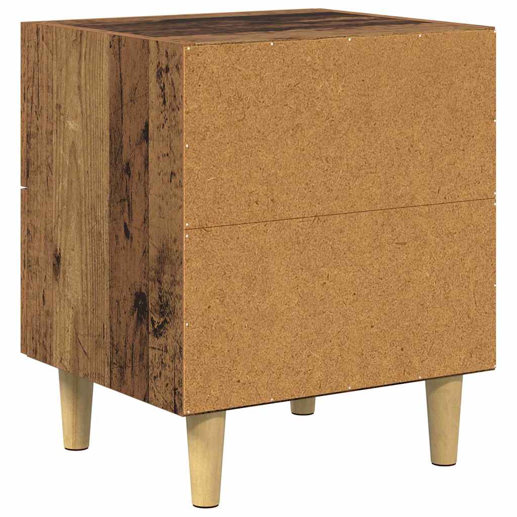 vidaXL Szafka pod łóżko z szufladą Stare drewno 40 x 35 x 47,5cm