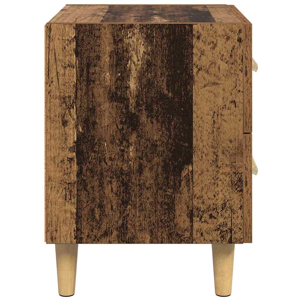 vidaXL Szafka pod łóżko z szufladą Stare drewno 40 x 35 x 47,5cm