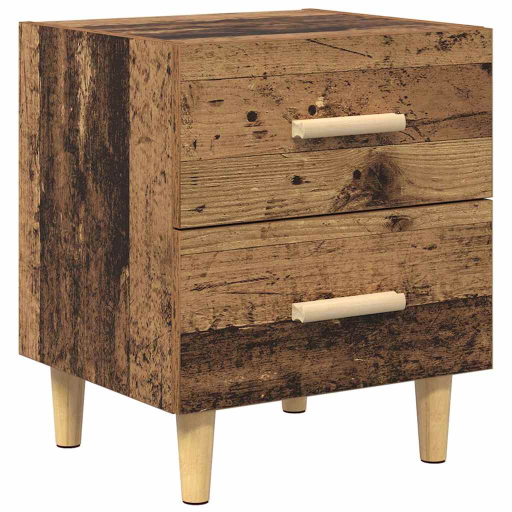 vidaXL Szafka pod łóżko z szufladą 2 pcs Stare drewno 40 x 35 x 47,5cm