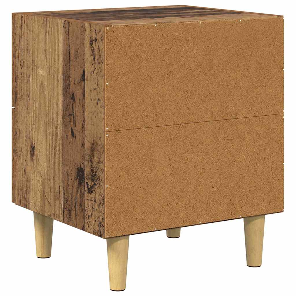 vidaXL Szafka pod łóżko z szufladą 2 pcs Stare drewno 40 x 35 x 47,5cm