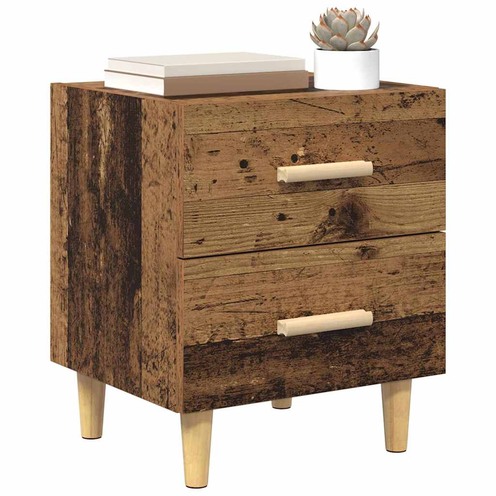 vidaXL Szafka pod łóżko z szufladą 2 pcs Stare drewno 40 x 35 x 47,5cm