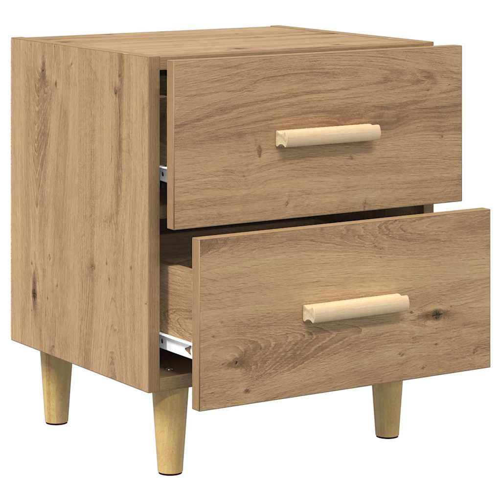 vidaXL Szafka pod łóżko 2 pcs Dąb rzemieślniczy 40 x 35 x 47,5cm