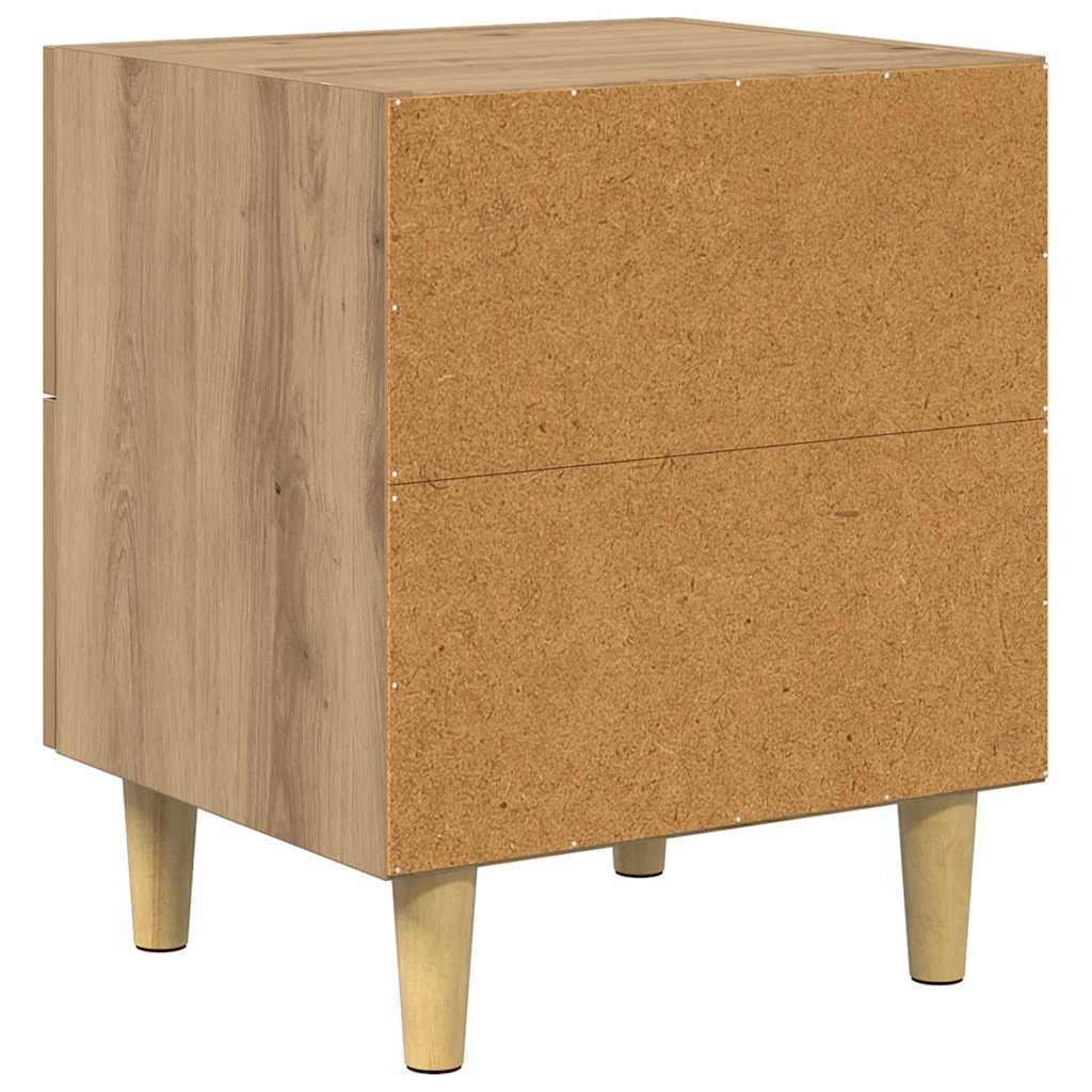 vidaXL Szafka pod łóżko 2 pcs Dąb rzemieślniczy 40 x 35 x 47,5cm