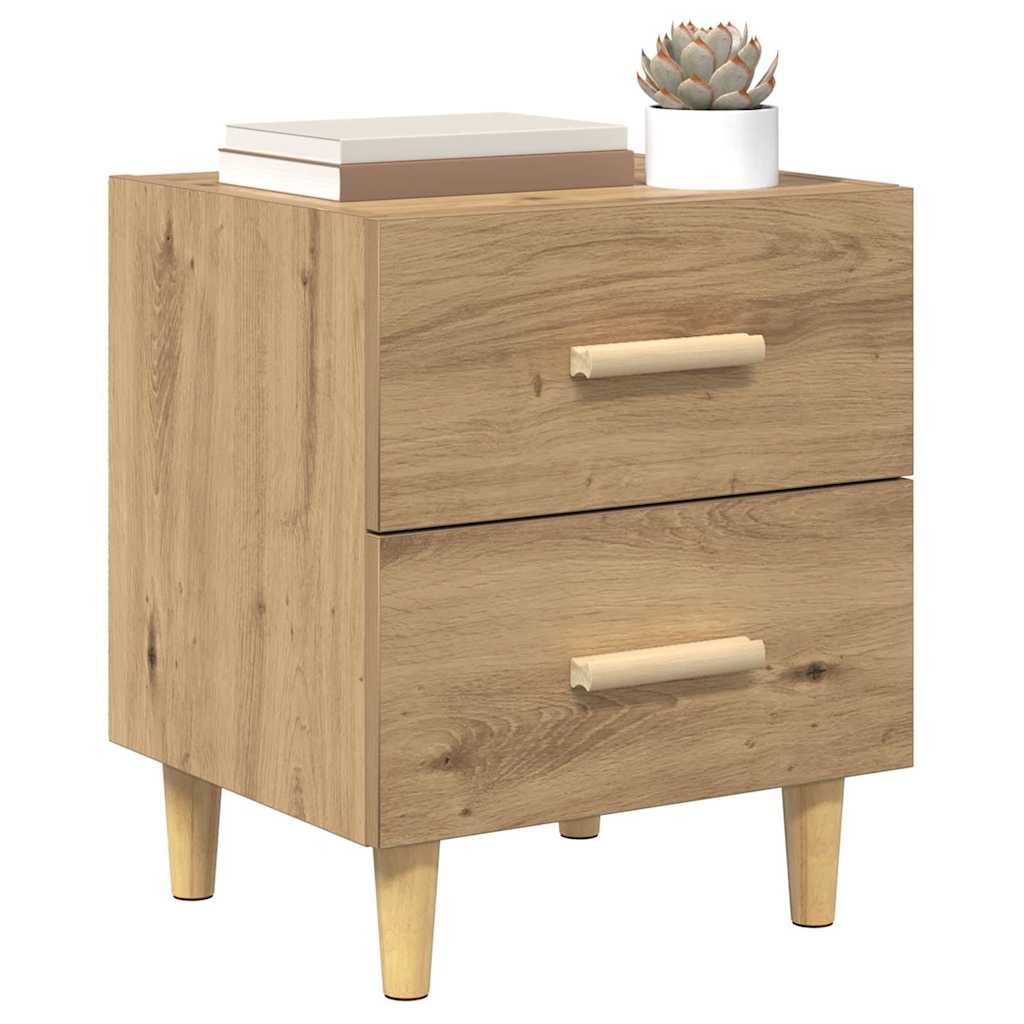 vidaXL Szafka pod łóżko 2 pcs Dąb rzemieślniczy 40 x 35 x 47,5cm