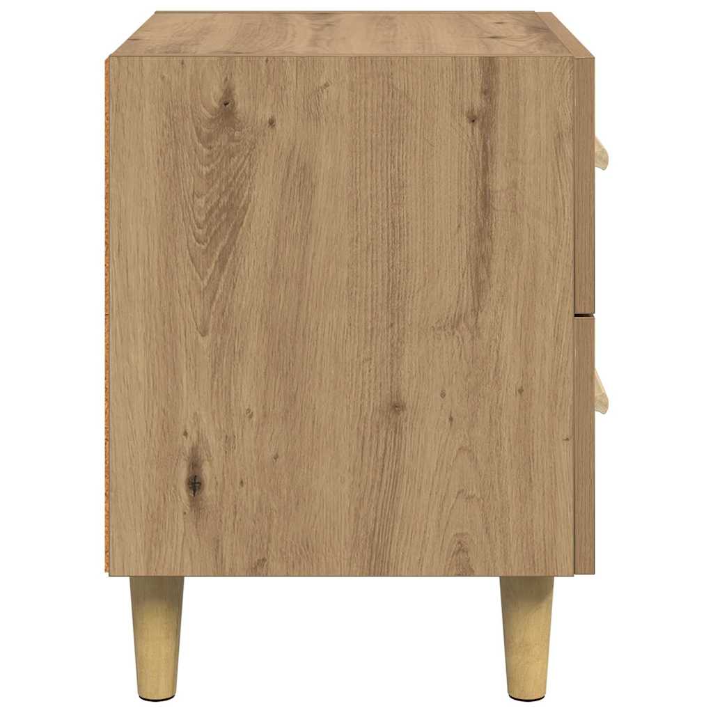 vidaXL Szafka pod łóżko 2 pcs Dąb rzemieślniczy 40 x 35 x 47,5cm