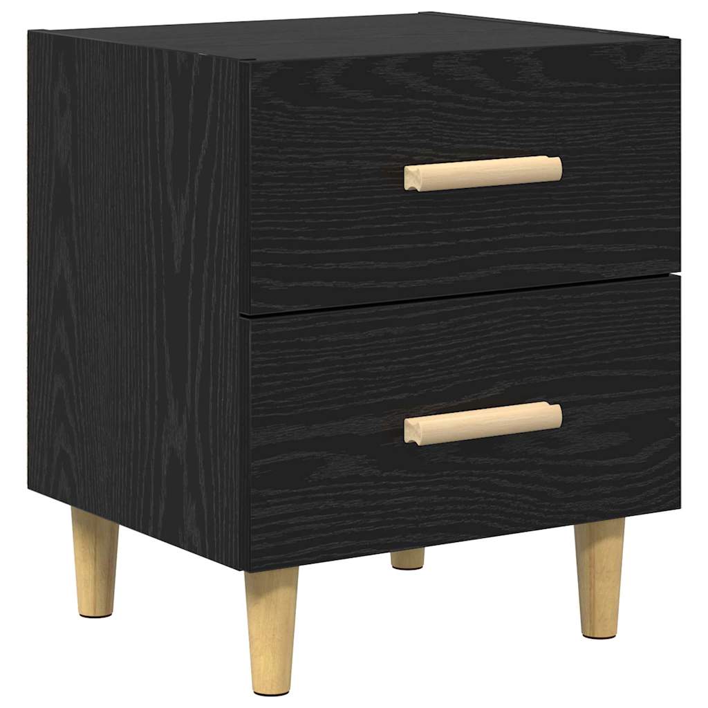 vidaXL Szafka pod łóżko z szufladą 2 pcs Czarny Dąb 40 x 35 x 47,5cm