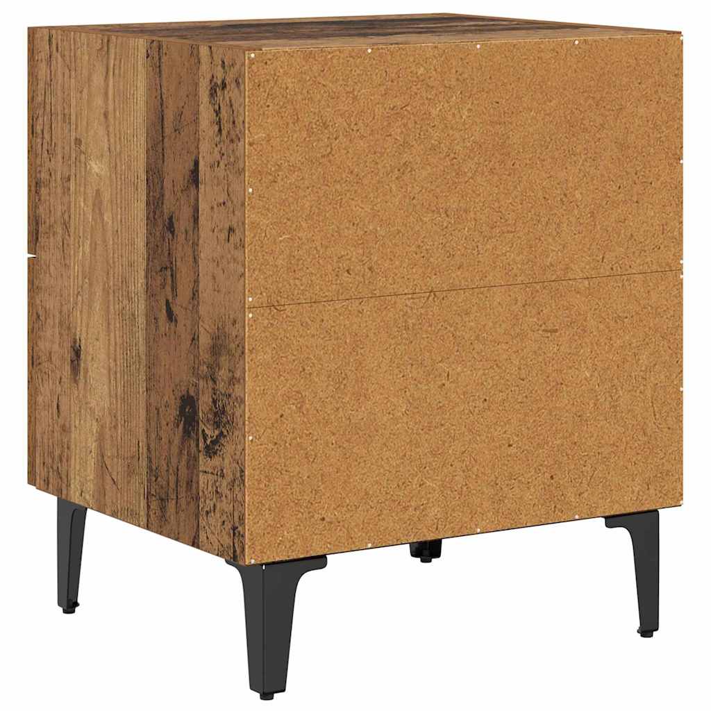 vidaXL Szafka pod łóżko z szufladą Stare drewno 40 x 35 x 47,5 cm
