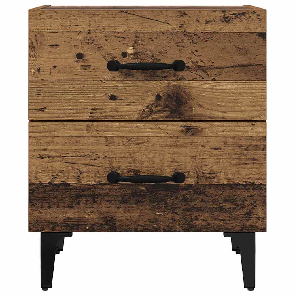 vidaXL Szafka pod łóżko z szufladą Stare drewno 40 x 35 x 47,5 cm