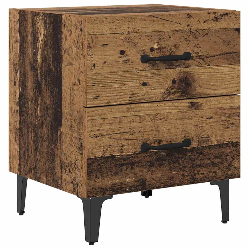 vidaXL Szafka pod łóżko 2 pcs Stare drewno 40 x 35 x 47,5 cm