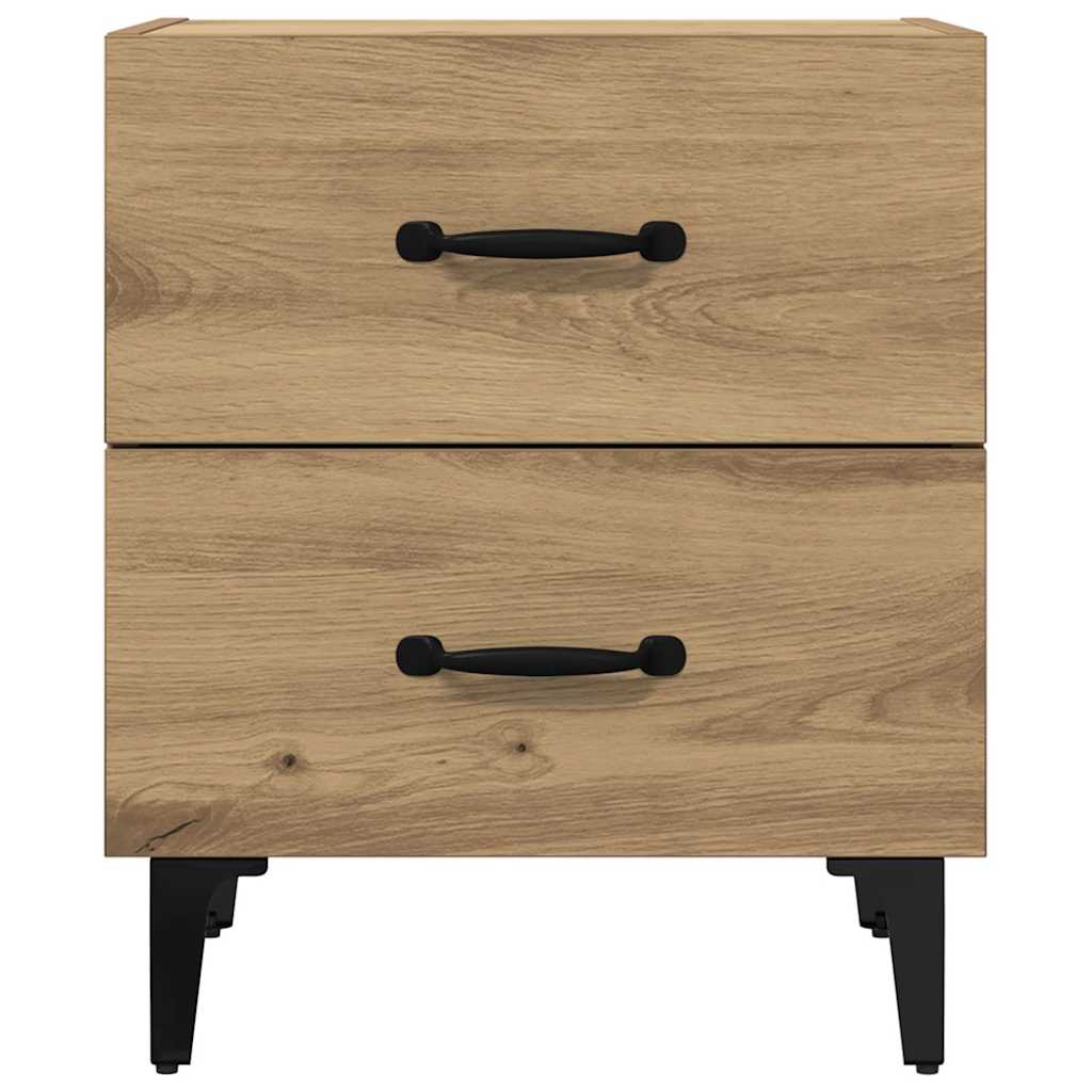 vidaXL Szafka pod łóżko 2 pcs Dąb rzemieślniczy 40 x 35 x 47,5 cm