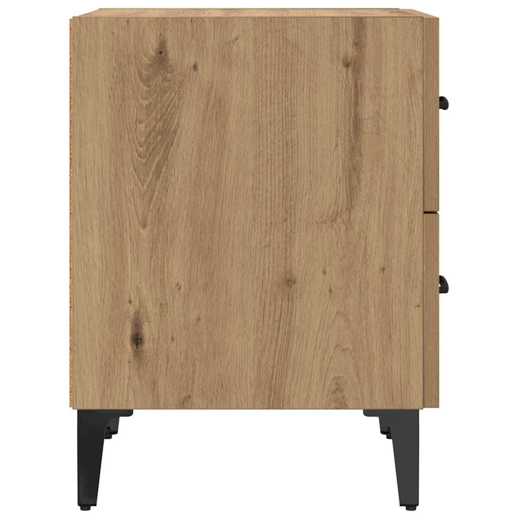 vidaXL Szafka pod łóżko 2 pcs Dąb rzemieślniczy 40 x 35 x 47,5 cm