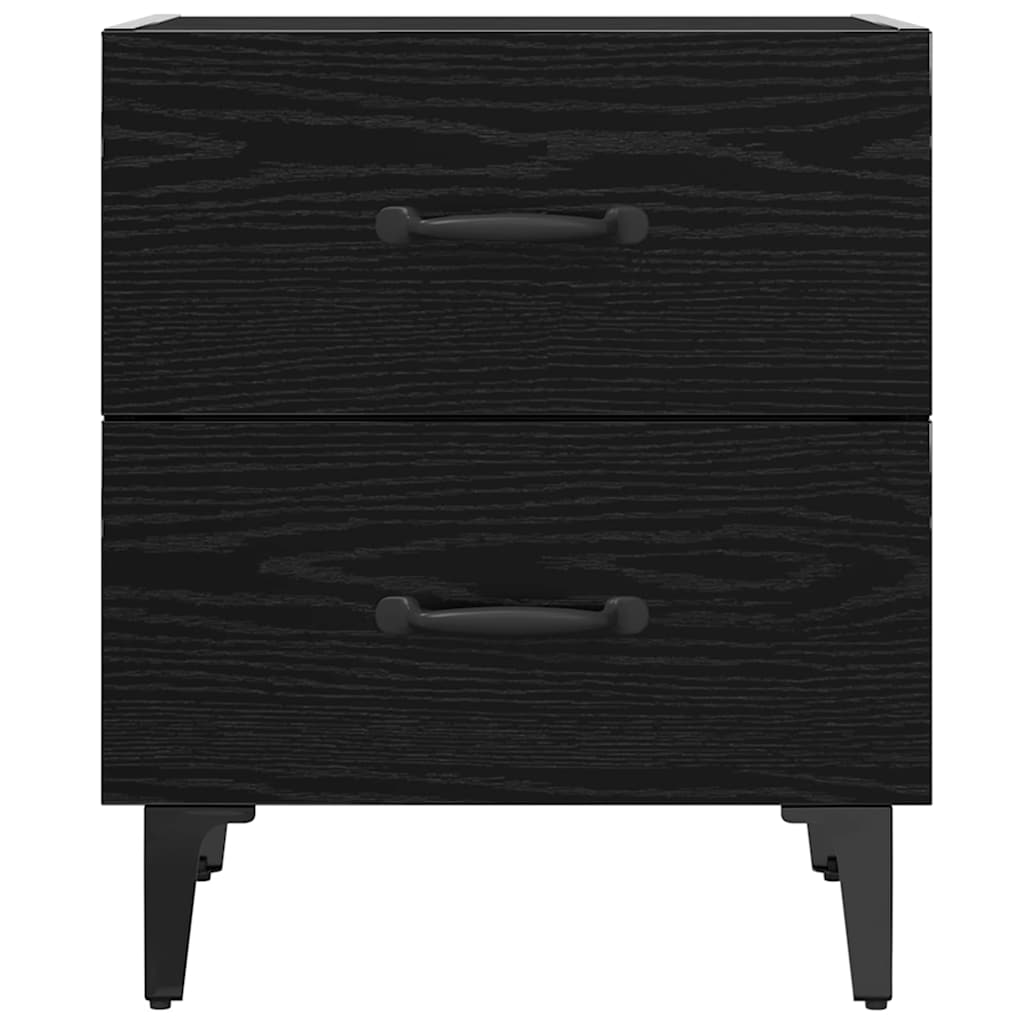 vidaXL Szafka pod łóżko z szufladą 2 pcs Czarny Dąb 40 x 35 x 47,5 cm