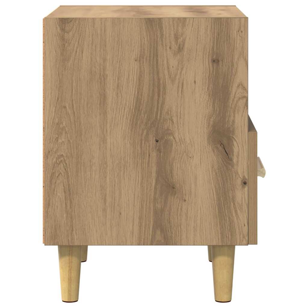 vidaXL Szafka Nocna z szufladą 2 pcs Dąb rzemieślniczy 40 x 35 x 47 cm