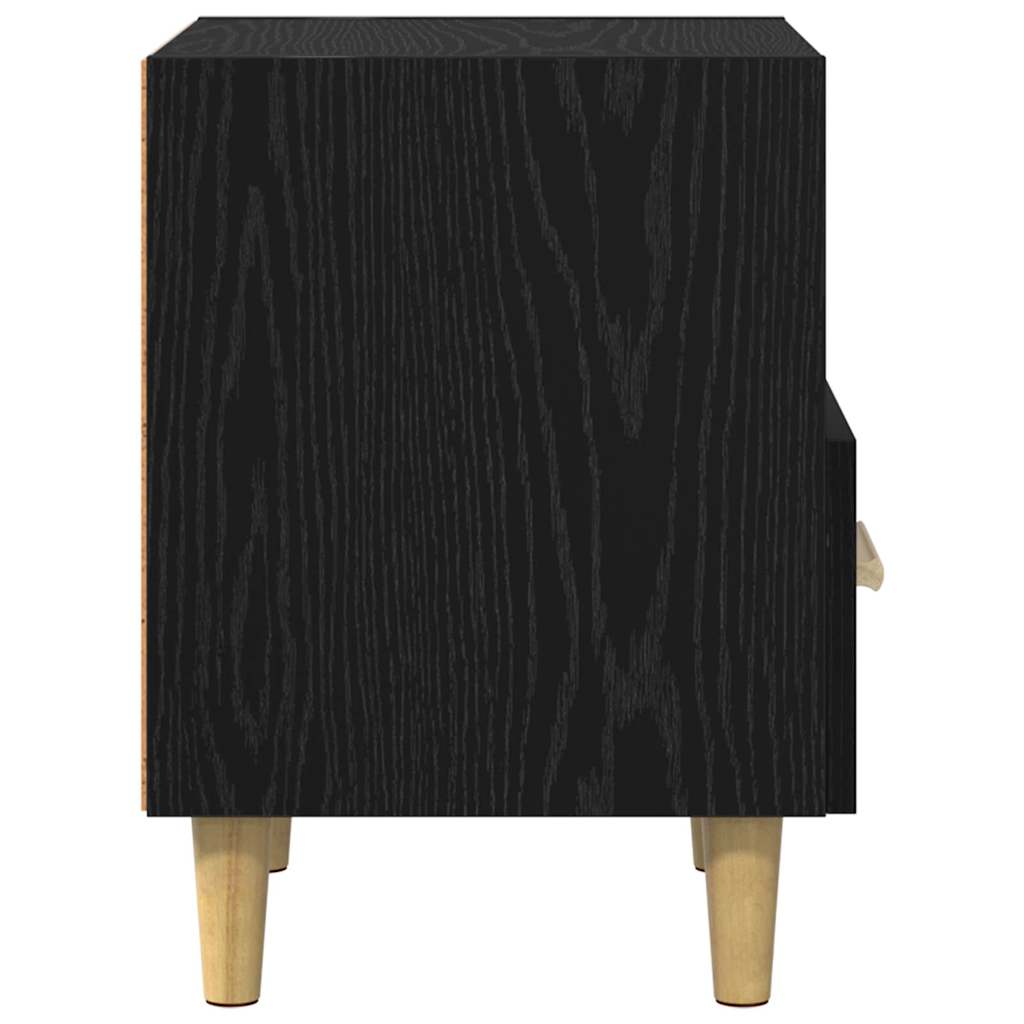 vidaXL Szafka Nocna Czarny Dąb 40 x 35 x 47 cm Materiał drewnopochodny