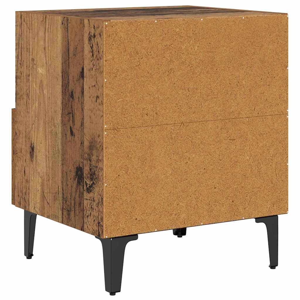 vidaXL Szafka Nocna z szufladą 2 pcs Stare drewno 40 x 35 x 47.5 cm
