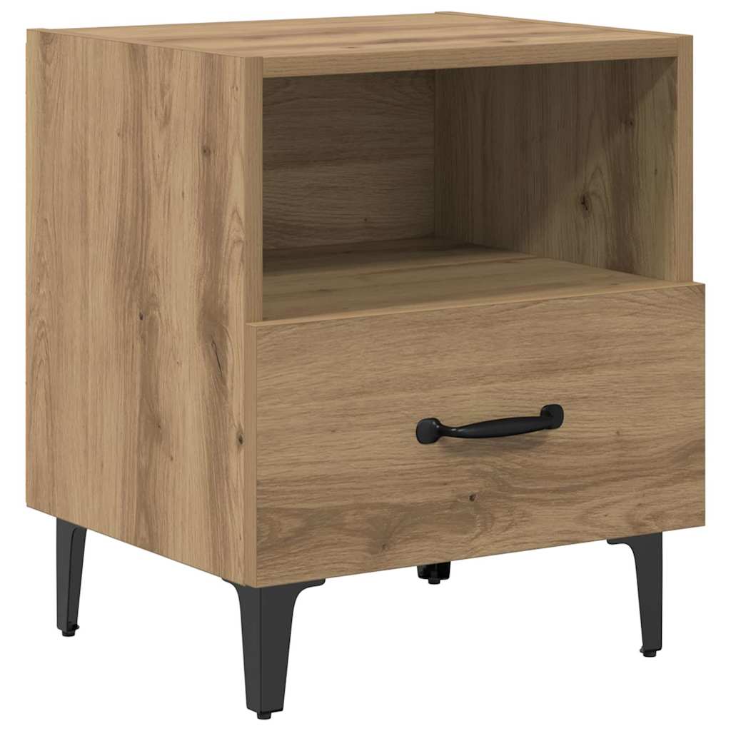 vidaXL Szafka Nocna 2 pcs Dąb rzemieślniczy 40 x 35 x 47,5 cm
