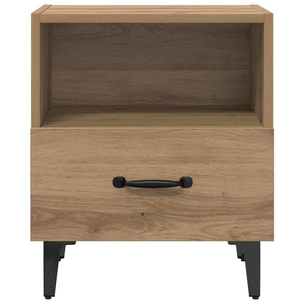 vidaXL Szafka Nocna 2 pcs Dąb rzemieślniczy 40 x 35 x 47,5 cm