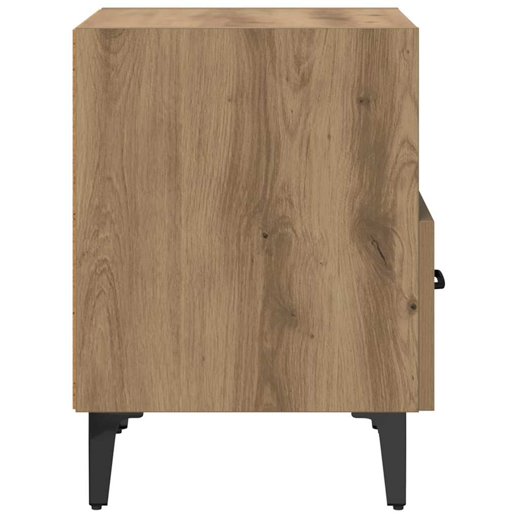 vidaXL Szafka Nocna 2 pcs Dąb rzemieślniczy 40 x 35 x 47,5 cm