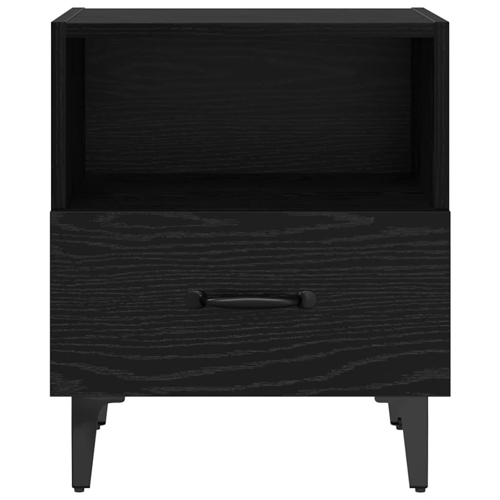 vidaXL Szafka Nocna z szufladą 2 pcs Czarny dąb 40 x 35 x 47.5 cm