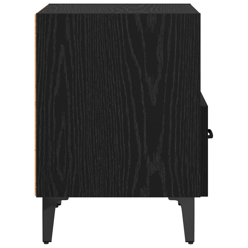 vidaXL Szafka Nocna z szufladą 2 pcs Czarny dąb 40 x 35 x 47.5 cm