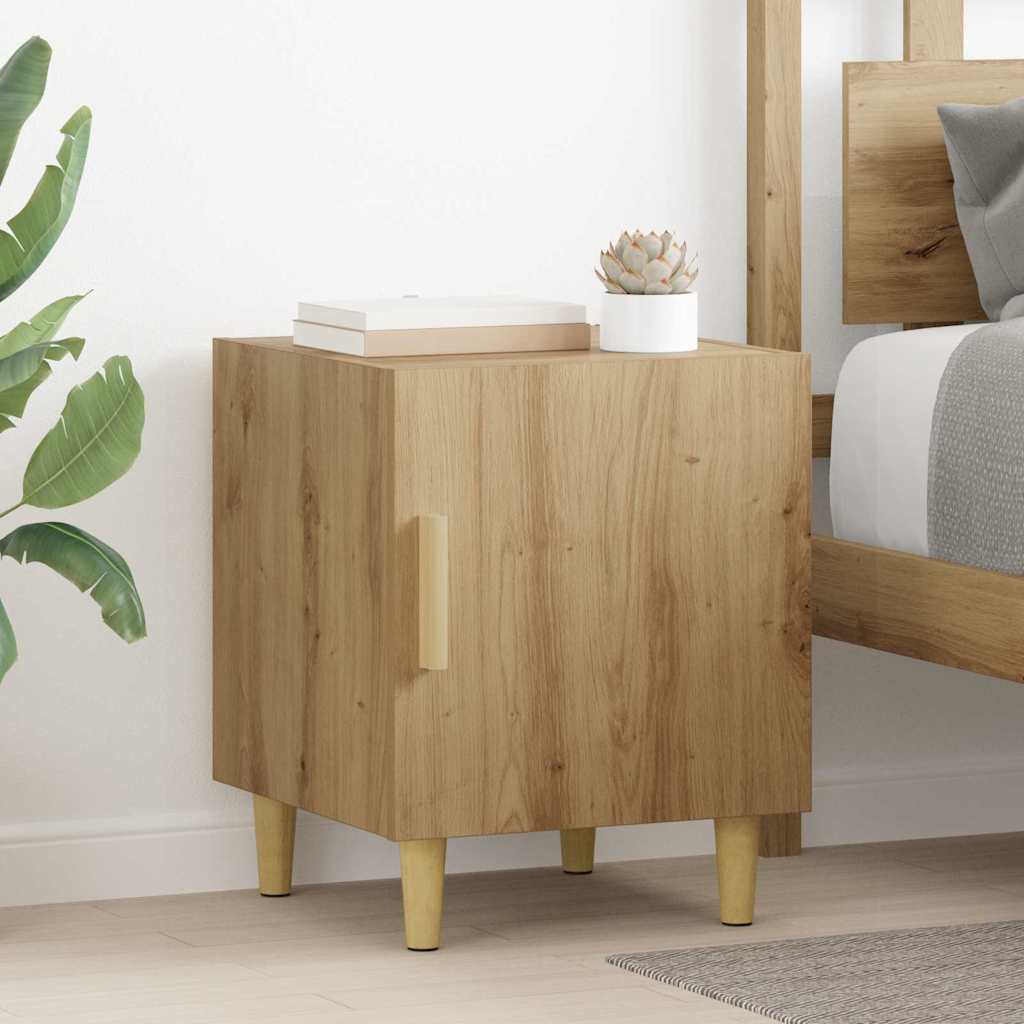 vidaXL Szafka Nocna Dąb rzemieślniczy 40 x 40 x 50 cm