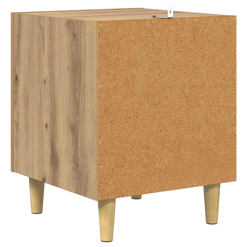 vidaXL Szafka Nocna 2 pcs Dąb rzemieślniczy 40 x 40 x 50 cm
