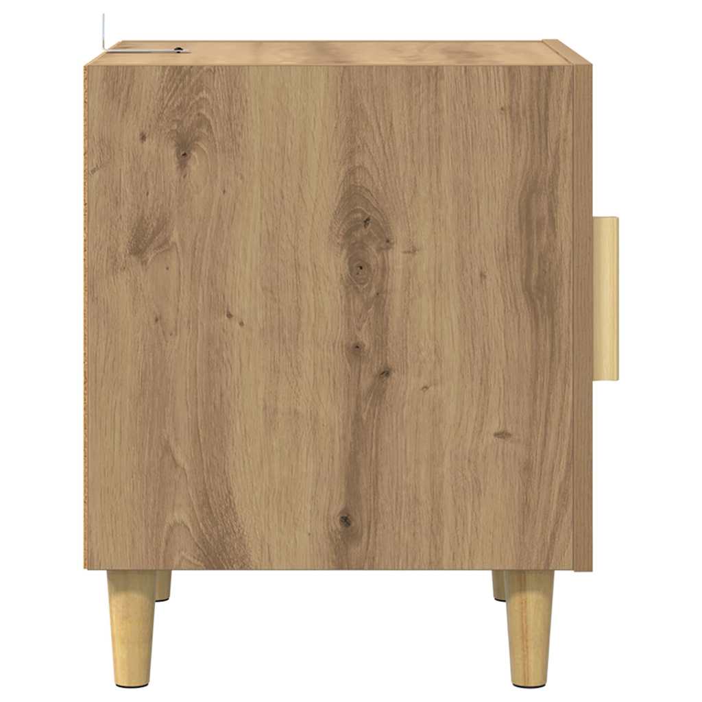 vidaXL Szafka Nocna 2 pcs Dąb rzemieślniczy 40 x 40 x 50 cm