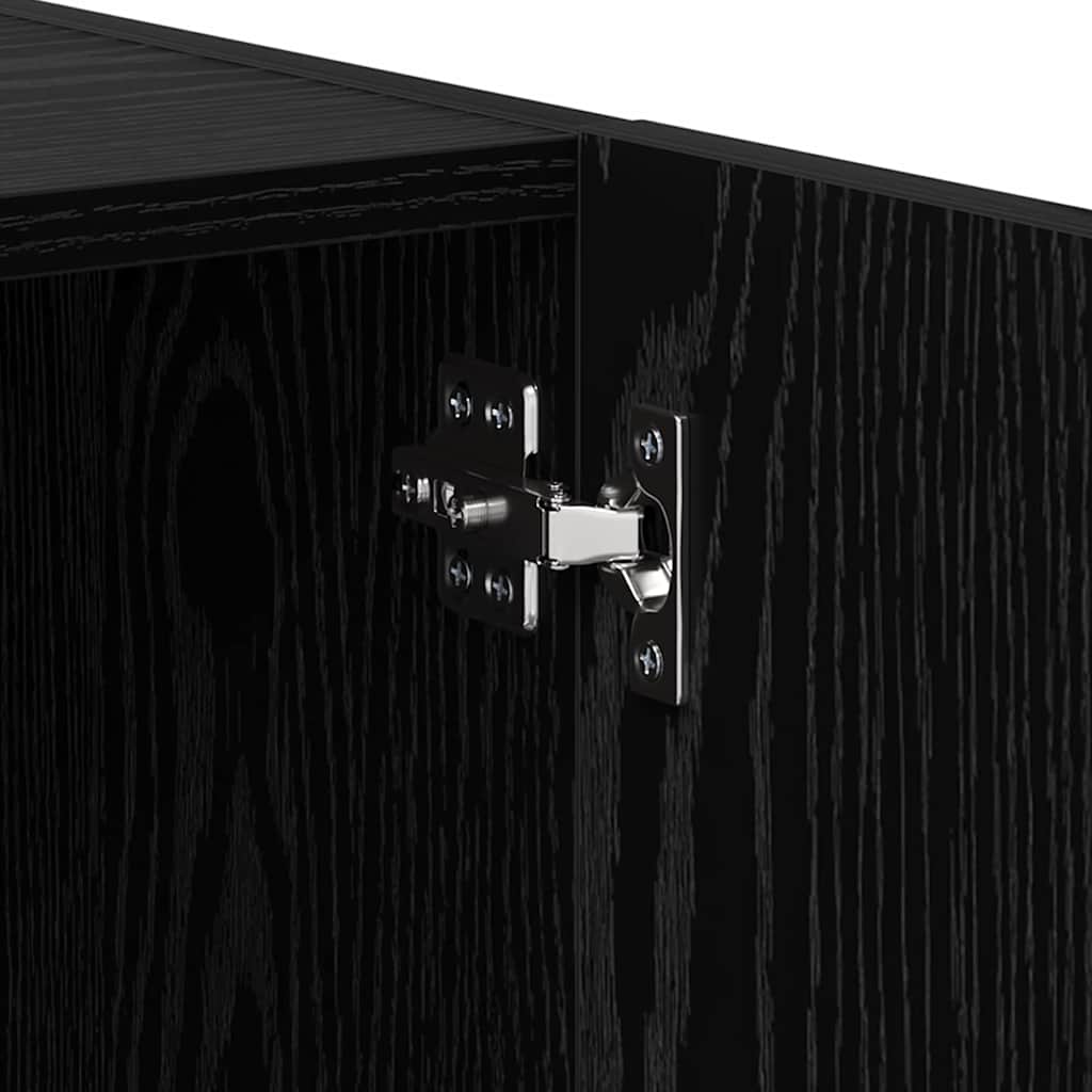 vidaXL Szafka Nocna 2 pcs Czarny Dąb 40 x 40 x 50 cm