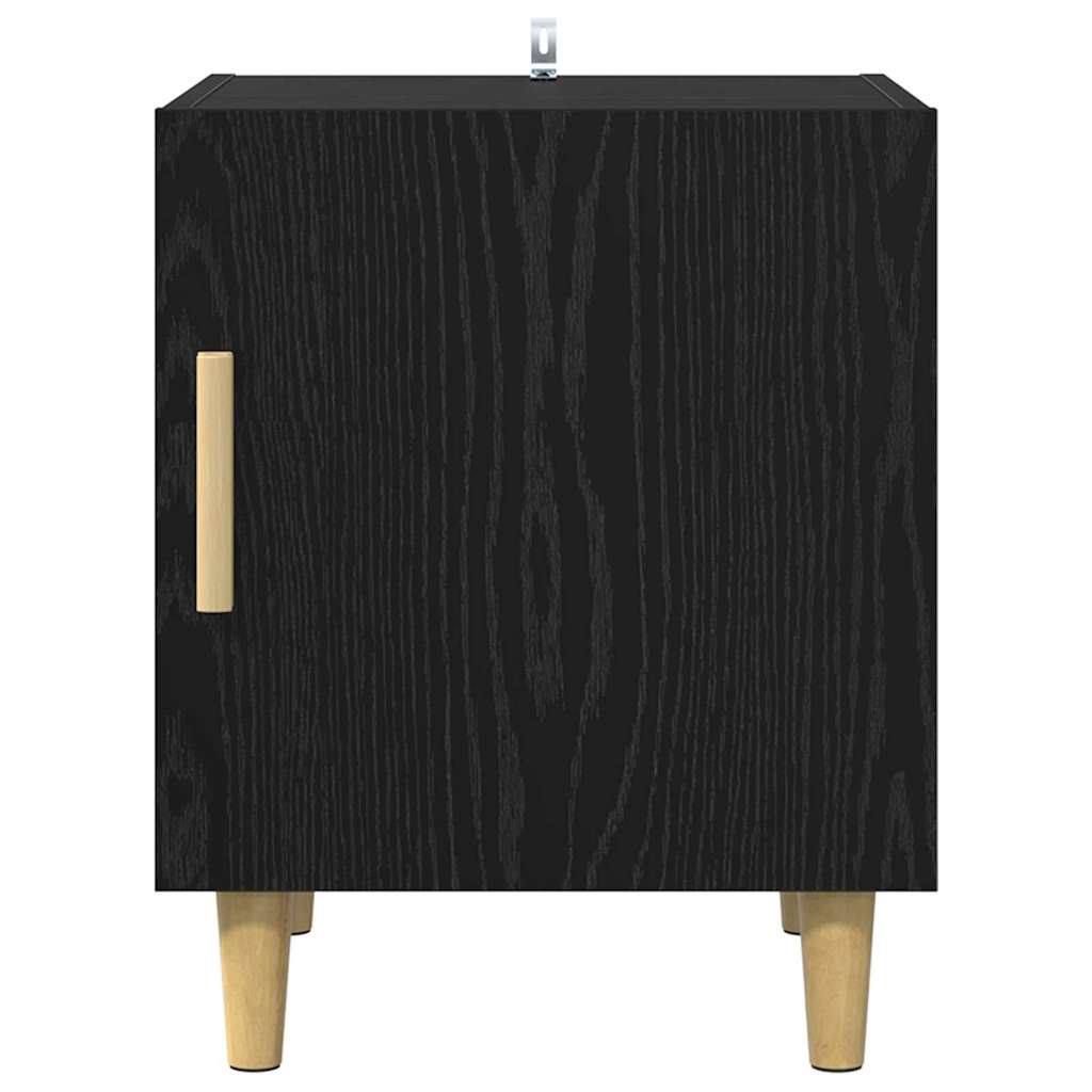 vidaXL Szafka Nocna 2 pcs Czarny Dąb 40 x 40 x 50 cm