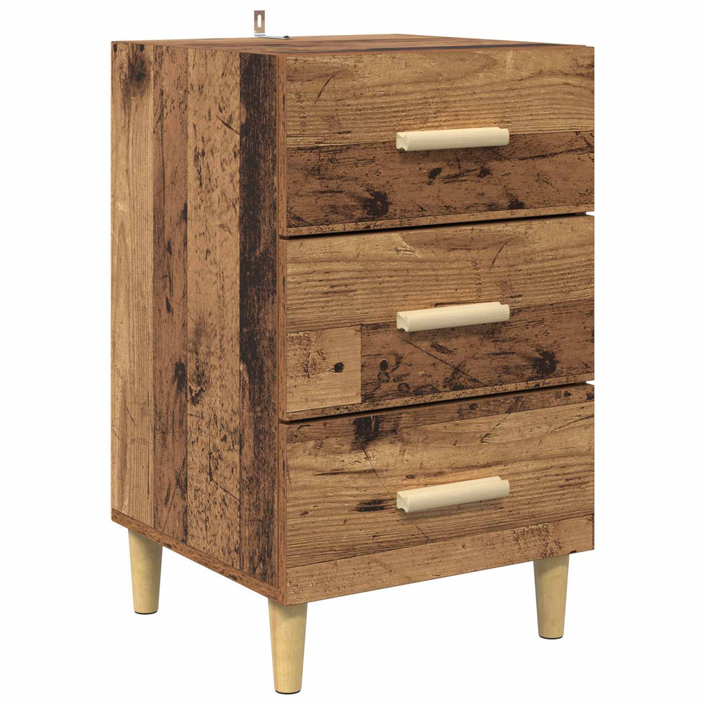 vidaXL Szafka Nocna Stare drewno 40 x 40 x 66 cm