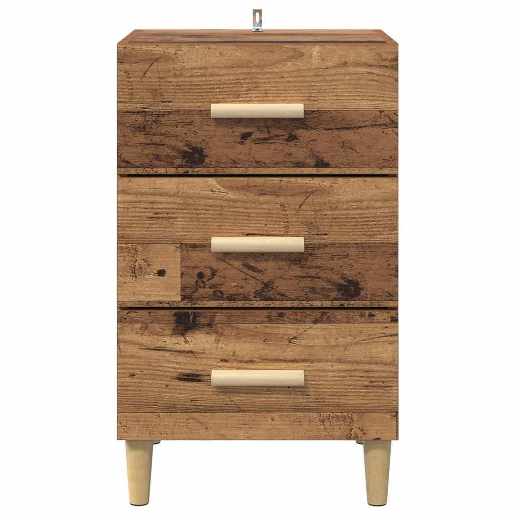 vidaXL Szafka Nocna Stare drewno 40 x 40 x 66 cm
