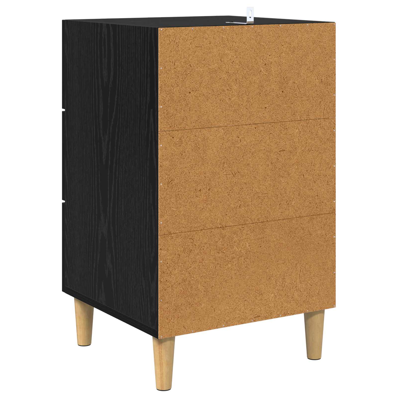 vidaXL Szafka Nocna Czarny Dąb 40 x 40 x 66 cm Materiał drewnopochodny