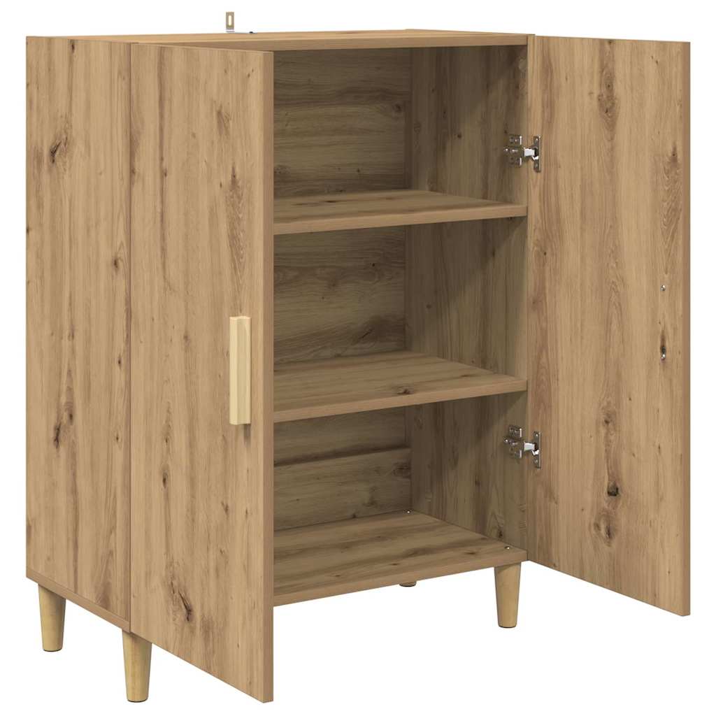 vidaXL Bufet Dąb rzemieślniczy 70 x 34 x 90 cm Materiał drewnopochodny