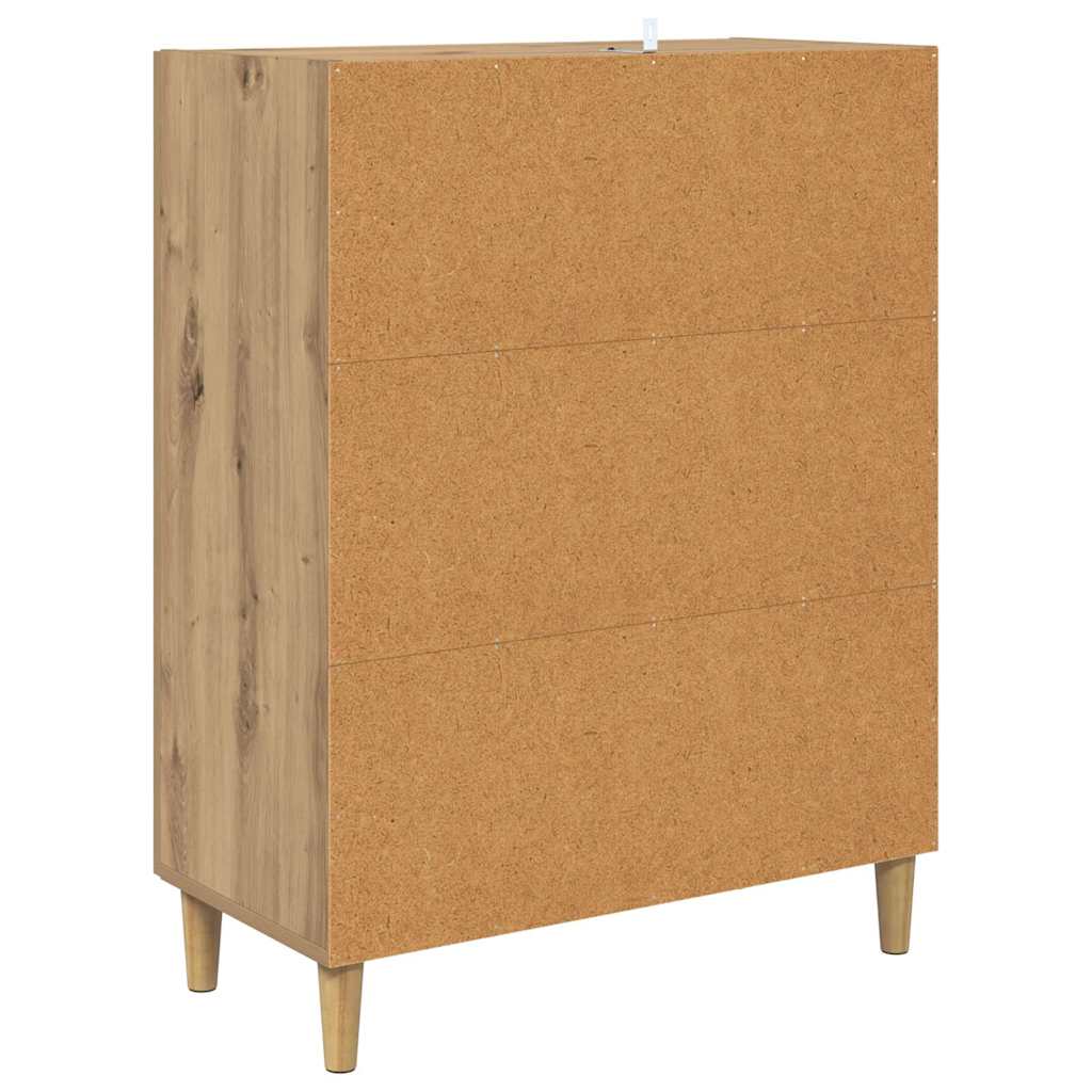 vidaXL Bufet Dąb rzemieślniczy 70 x 34 x 90 cm Materiał drewnopochodny