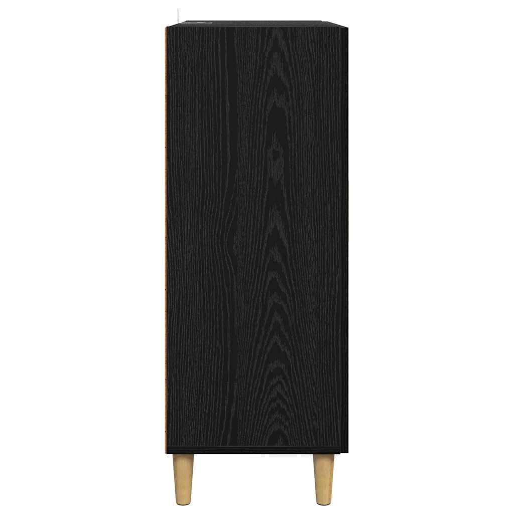 vidaXL Bufet Czarny Dąb 70 x 34 x 90 cm Materiał drewnopochodny