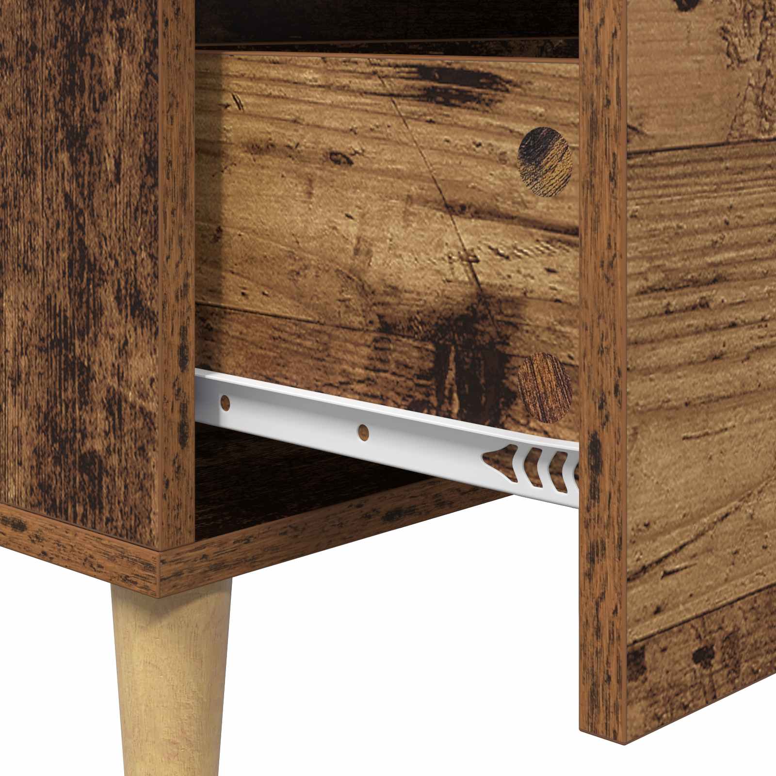 vidaXL Bufet Stare drewno 69,5 x 34 x 90 cm Materiał drewnopochodny