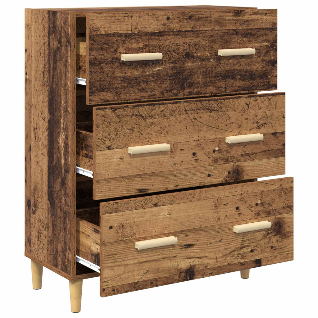 vidaXL Bufet Stare drewno 69,5 x 34 x 90 cm Materiał drewnopochodny