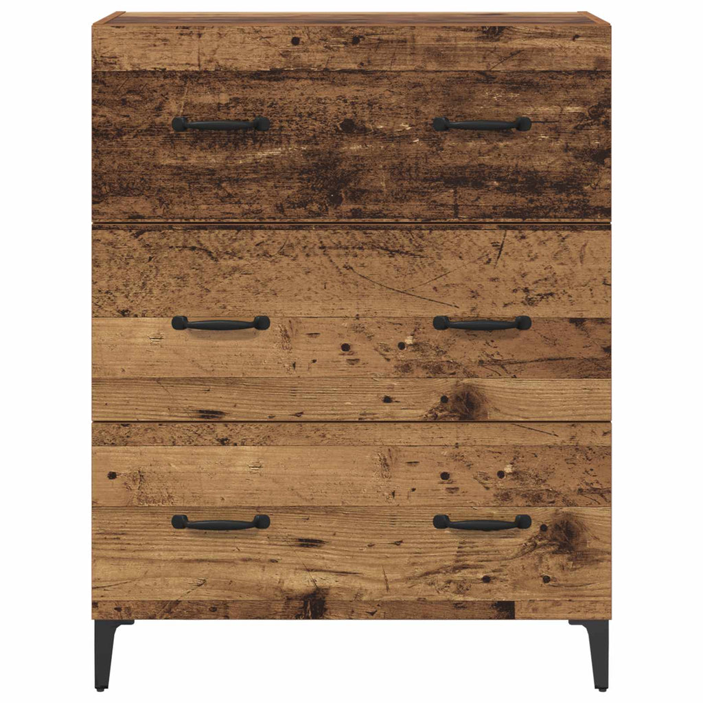 vidaXL Bufet z szufladą Stare drewno 69,5 x 34 x 90 cm