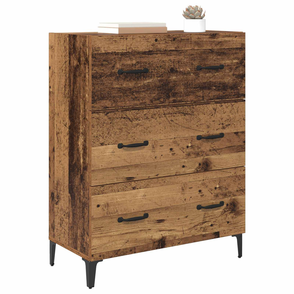 vidaXL Bufet z szufladą Stare drewno 69,5 x 34 x 90 cm