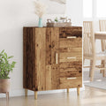 vidaXL Bufet Stare drewno 34 x 69.5 x 90 cm Materiał drewnopochodny