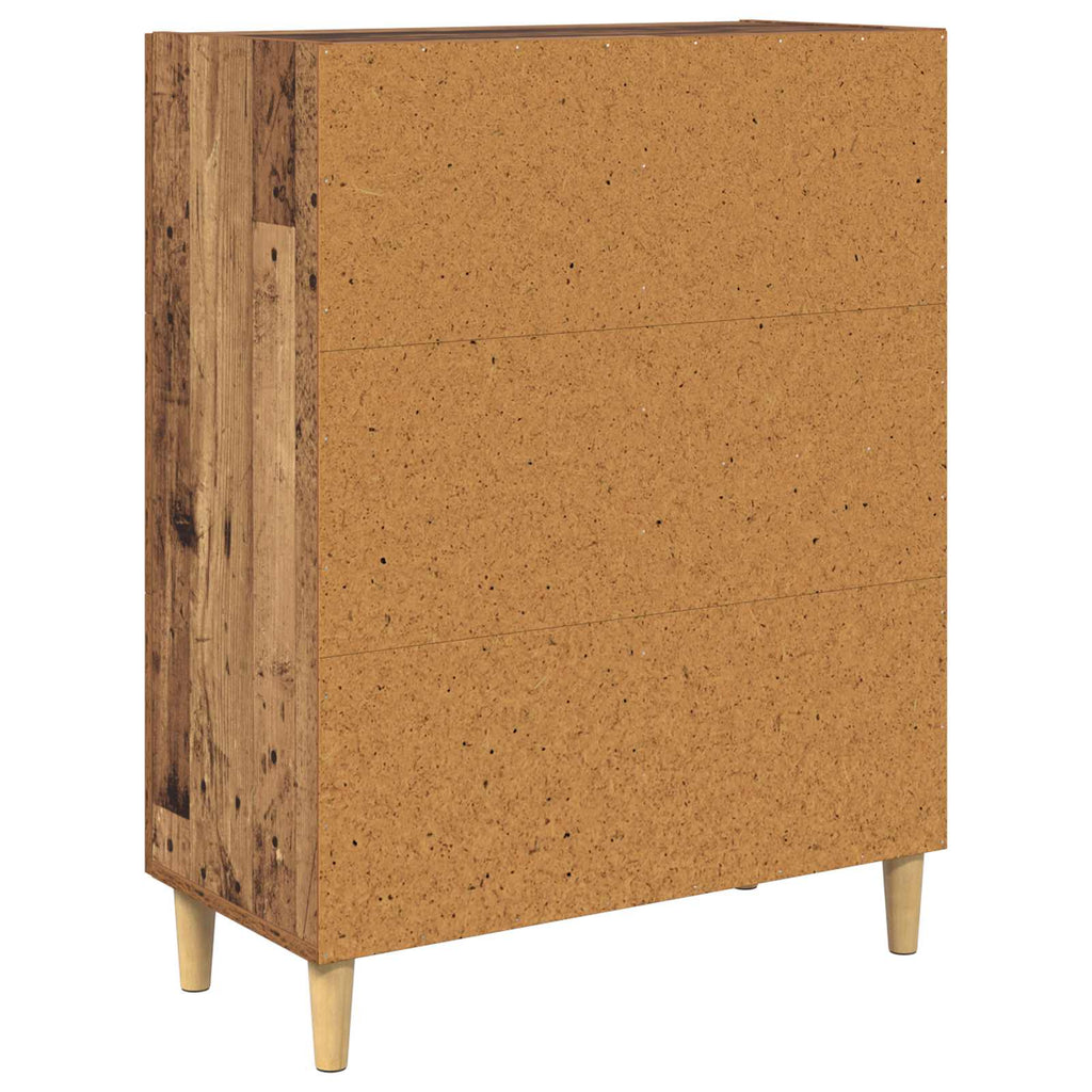 vidaXL Bufet Stare drewno 34 x 69.5 x 90 cm Materiał drewnopochodny