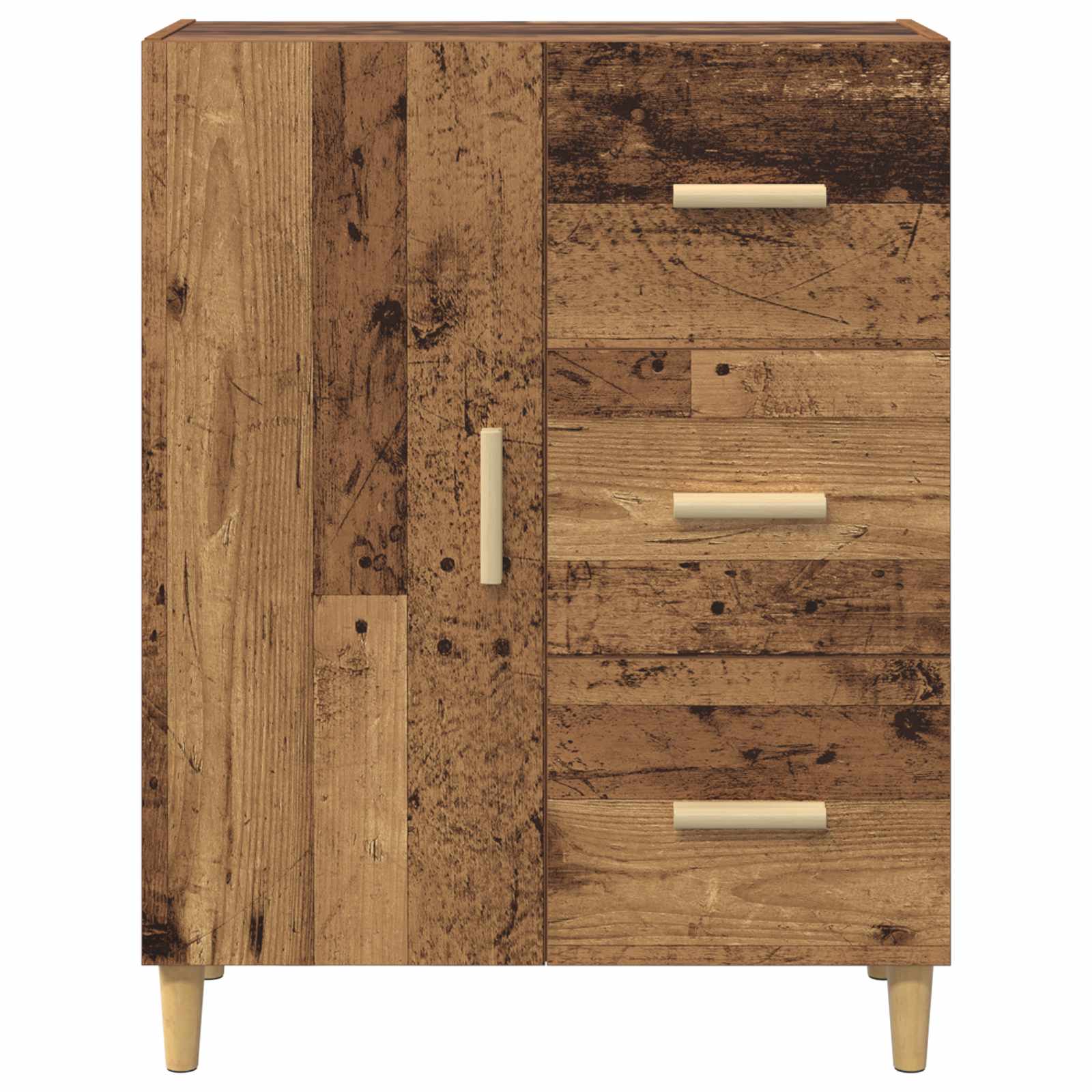 vidaXL Bufet Stare drewno 34 x 69.5 x 90 cm Materiał drewnopochodny