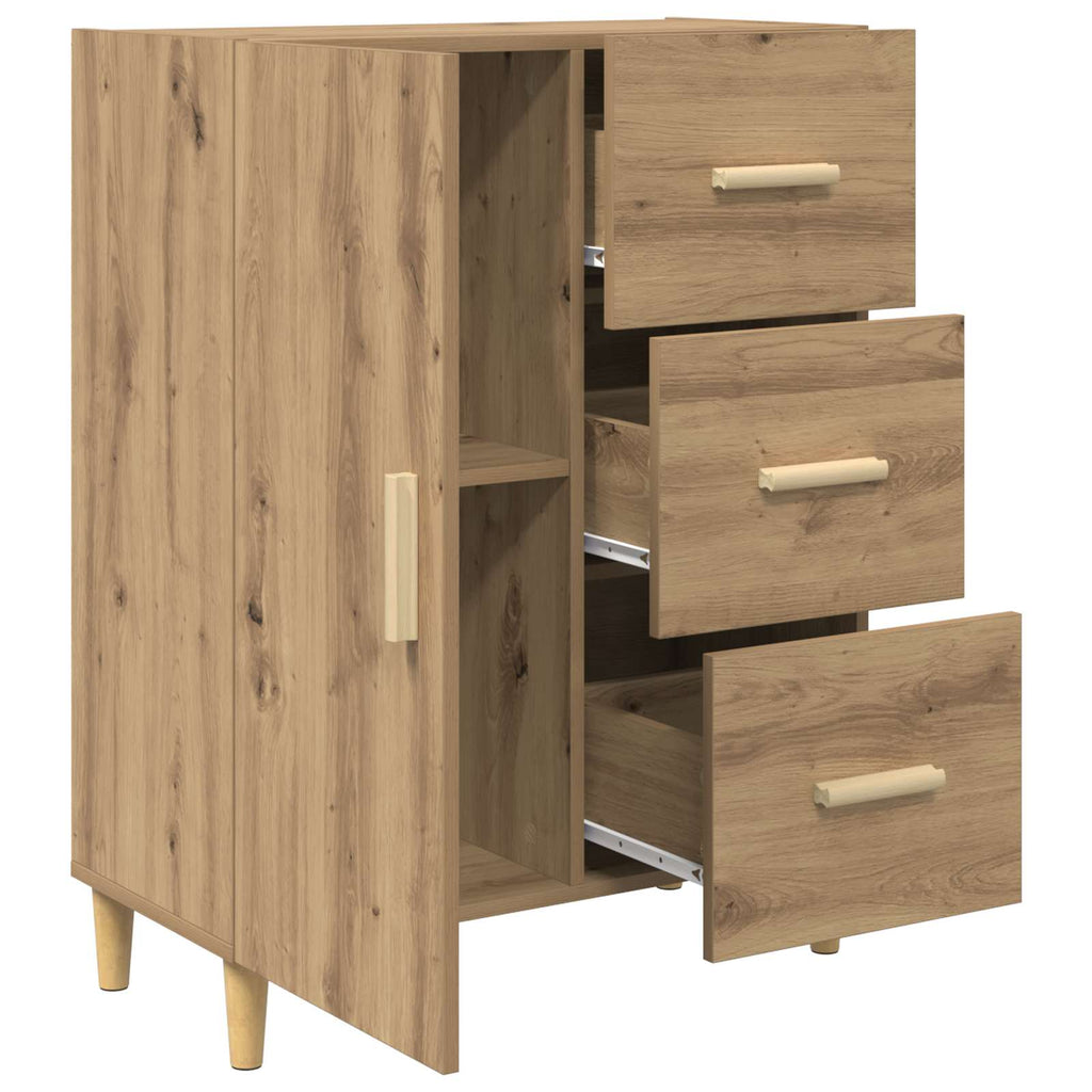 vidaXL Bufet z szufladą Dąb rzemieślniczy 34 x 69.5 x 90 cm