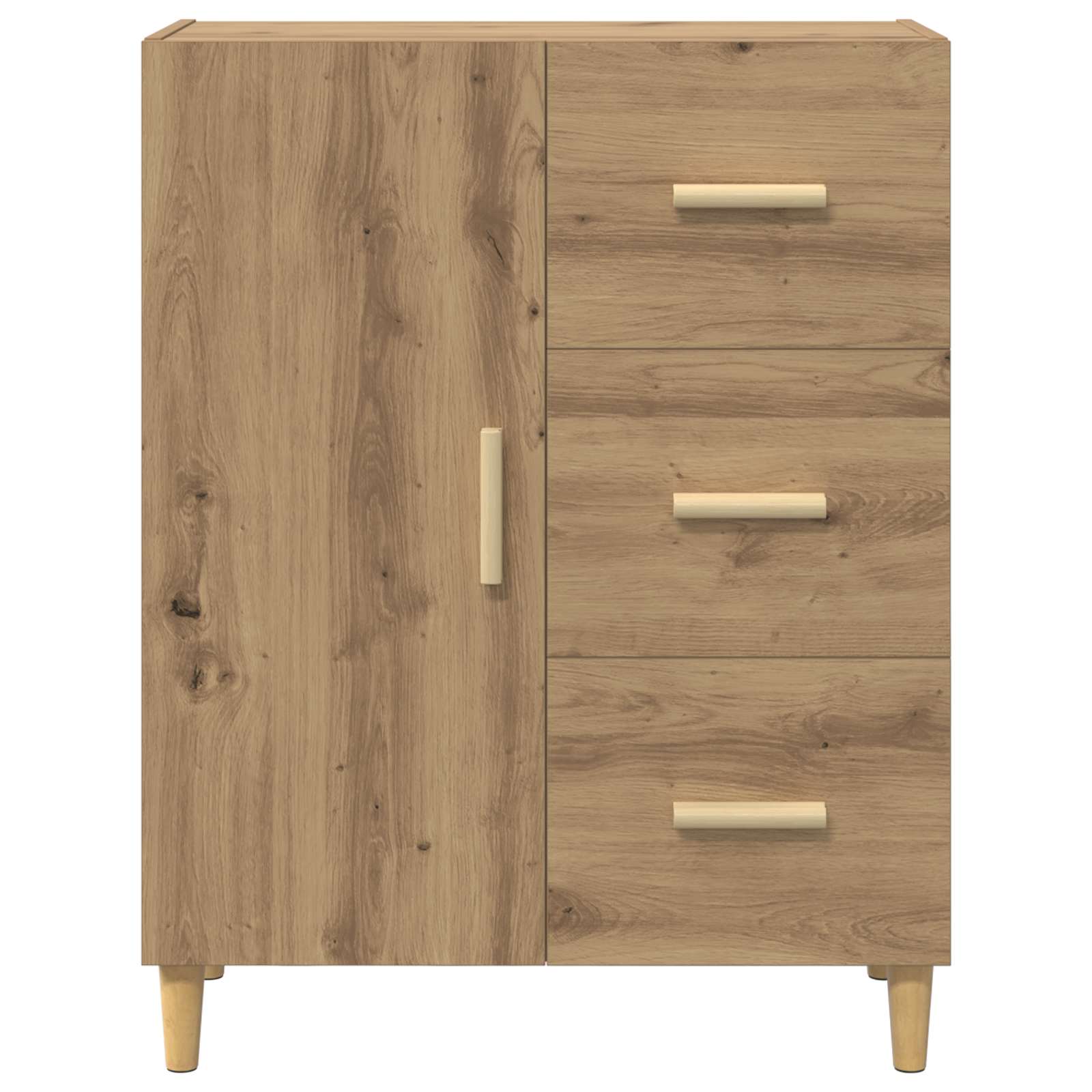 vidaXL Bufet z szufladą Dąb rzemieślniczy 34 x 69.5 x 90 cm