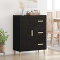 vidaXL Bufet Czarny dąb 34 x 69.5 x 90 cm Materiał drewnopochodny