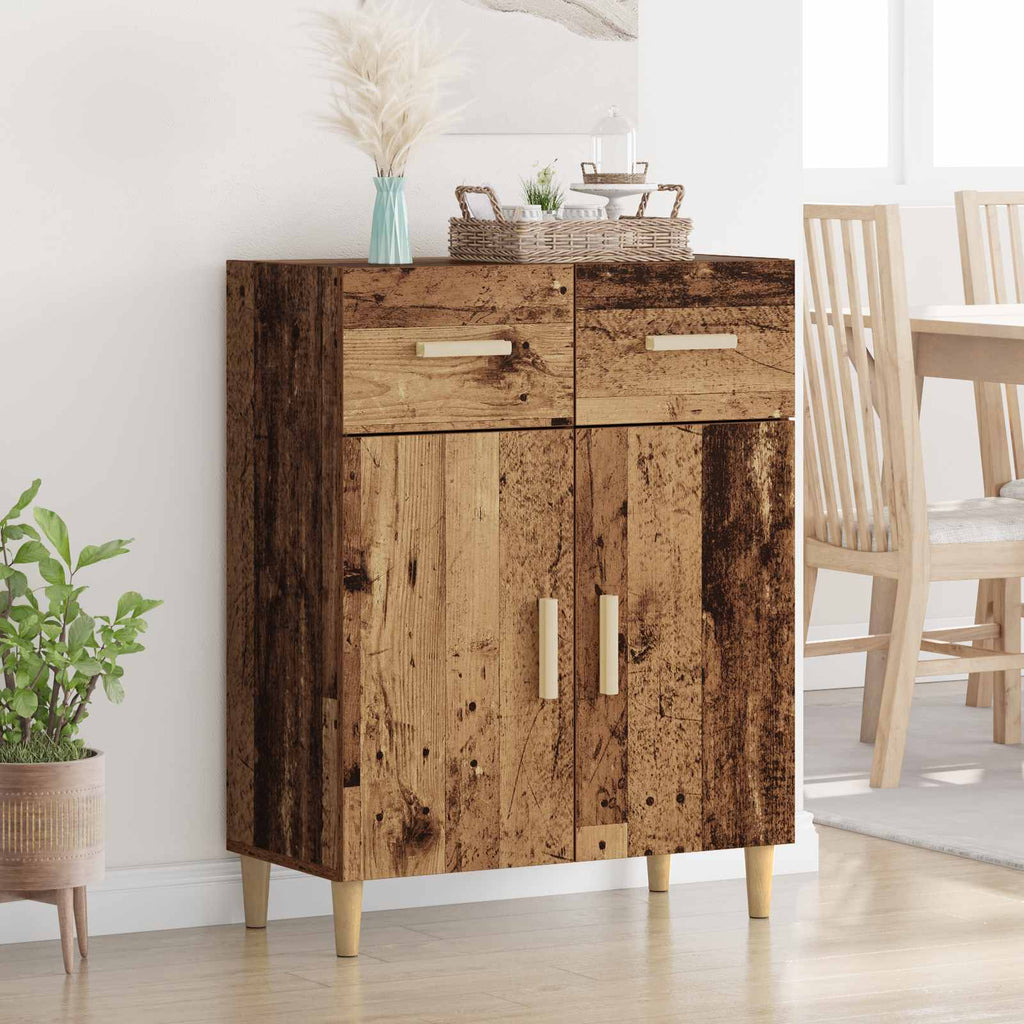 vidaXL Bufet Stare drewno 34 x 69.5 x 89 cm Materiał drewnopochodny